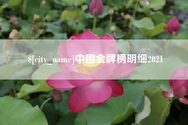 中山中国金牌榜明细2021