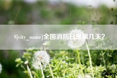 中山全国消防日是第几天？