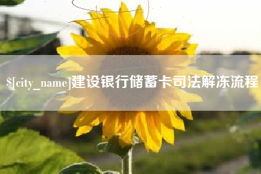 中山建设银行储蓄卡司法解冻流程