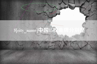 中山中国15枚金牌分别是