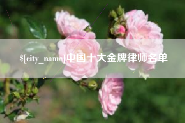 中山中国十大金牌律师名单