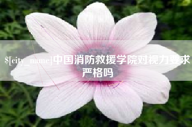 中山中国消防救援学院对视力要求严格吗