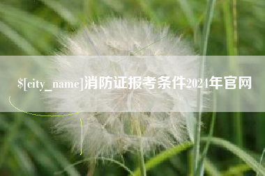 中山消防证报考条件2024年官网
