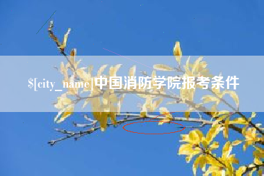 中山中国消防学院报考条件