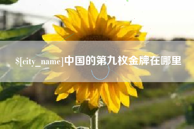 中山中国的第九枚金牌在哪里