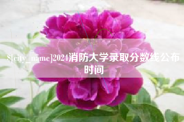 中山2024消防大学录取分数线公布时间