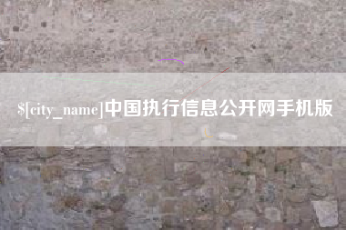 中山中国执行信息公开网手机版