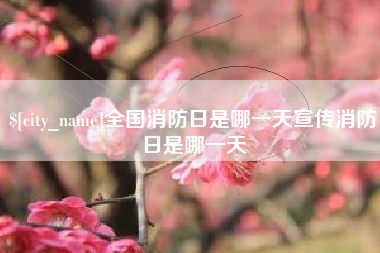 中山全国消防日是哪一天宣传消防日是哪一天