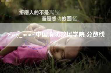中山中国消防救援学院 分数线