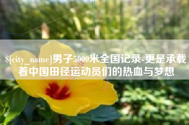 中山男子5000米全国记录-更是承载着中国田径运动员们的热血与梦想