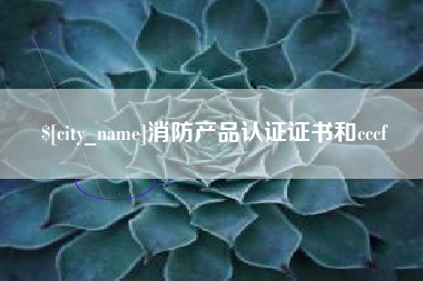中山消防产品认证证书和cccf
