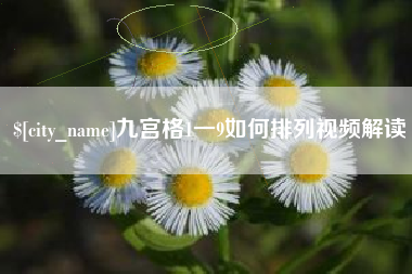 中山九宫格1一9如何排列视频解读