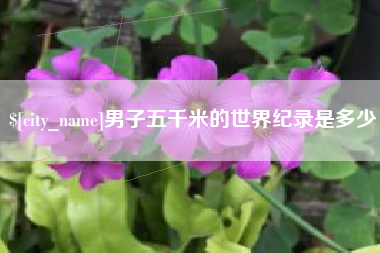 中山男子五千米的世界纪录是多少