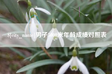 中山男子5000米年龄成绩对照表
