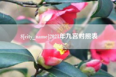 中山2021年九宫对照表