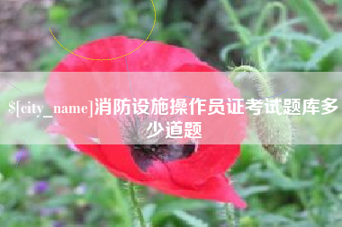 中山消防设施操作员证考试题库多少道题