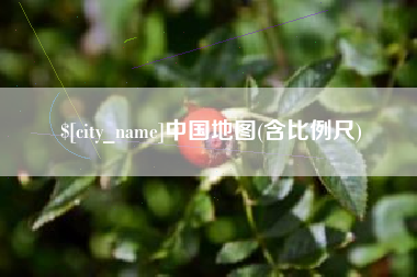 中山中国地图(含比例尺)
