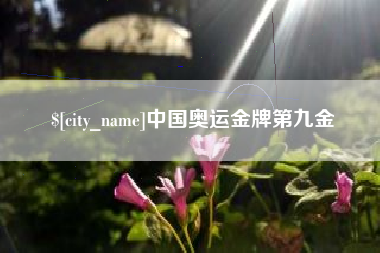 中山中国奥运金牌第九金