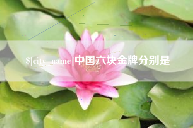 中山中国六块金牌分别是