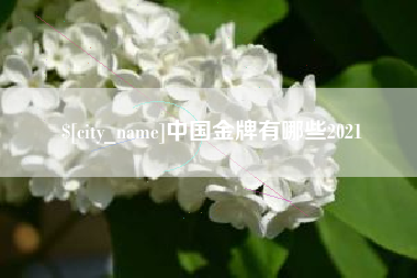 中山中国金牌有哪些2021